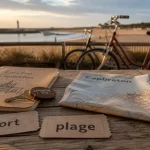 Location capbreton : clé et plan du port et de la plage, vue Hossegor