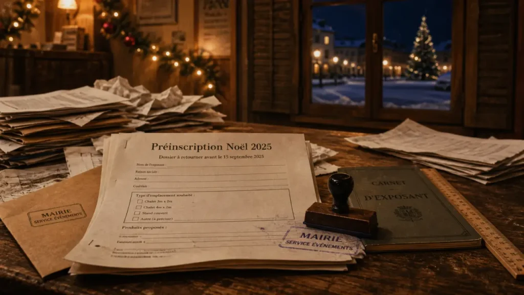 Marché de noël mont-de-marsan 2025 : PDF préinscription à vérifier