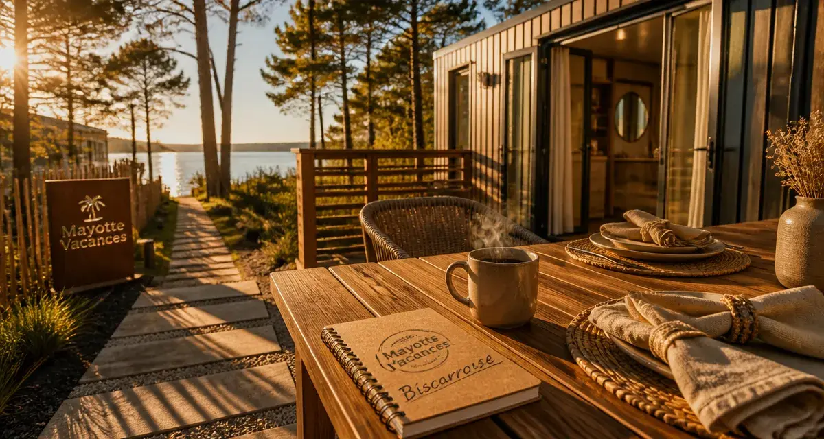 Mayotte Vacances Biscarrosse dans les Landes France : terrasse, lac, camping