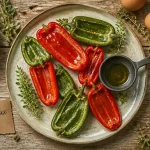 Que faire avec des piments doux des landes : piments à la poêle et omelette