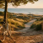Que peut on visiter dans les Landes : dunes et océan au coucher du soleil