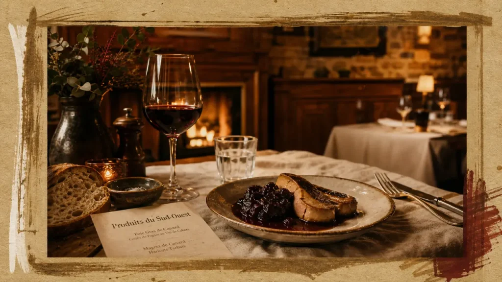 Foie gras médaillé au restaurant aux produits du sud ouest à Montparnasse
