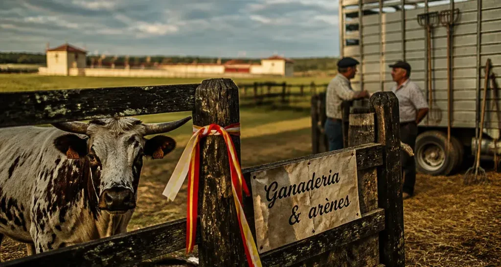 Visiter une ganaderia dans les Landes : vache coursière près des arènes de Soustons