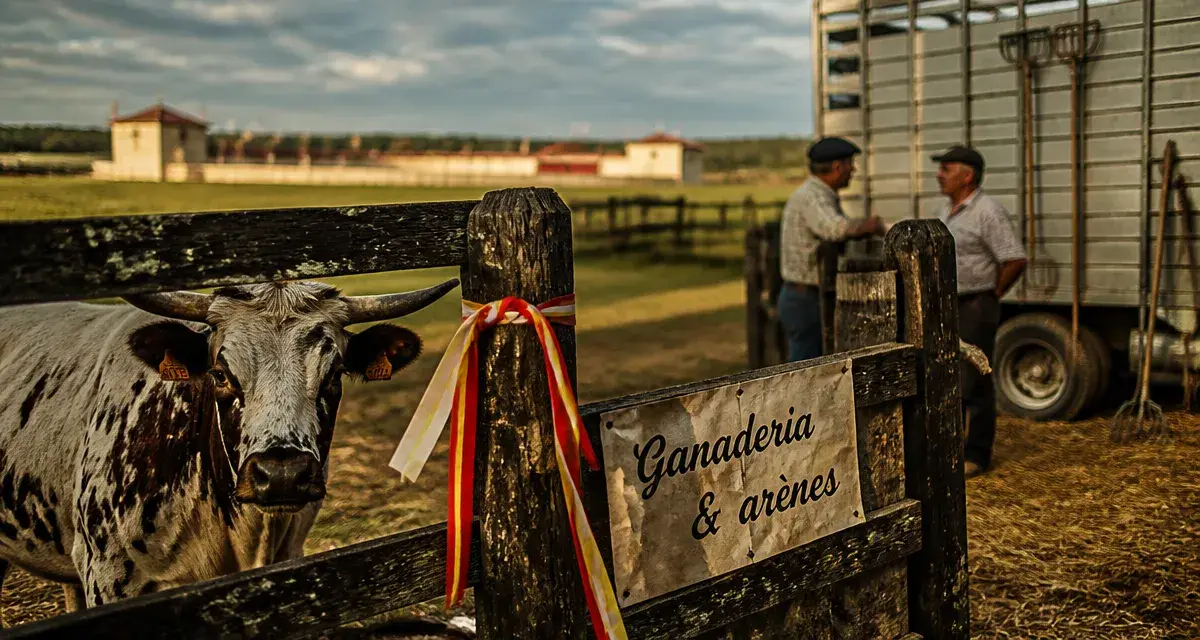 Visiter une ganaderia dans les Landes : vache coursière près des arènes de Soustons
