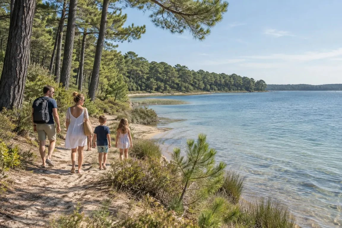 Que faire dans les Landes : balade en famille autour du lac de Sanguinet et de la forêt