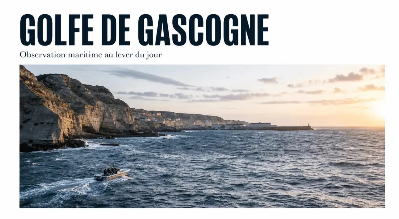 Golfe de Gascogne tourisme : panorama du littoral atlantique avec sortie en mer au large
