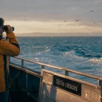 Sortie cétacés : golfe de gascogne tourisme, vue en mer depuis un bateau