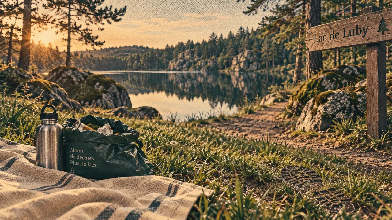 lac de luby : rives calmes, pique-nique et sécurité