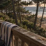 Location appartement vacances Landes bord de mer, accès plage depuis le balcon