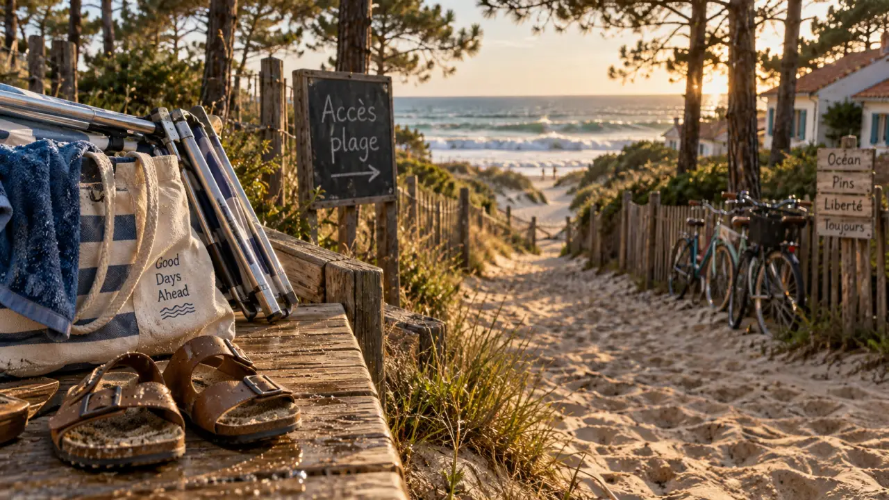 Location vacances Landes mer : plage à pied, pinède calme
