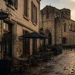 Location vacances saint sever landes : ruelle vers l’abbaye de Saint-Sever