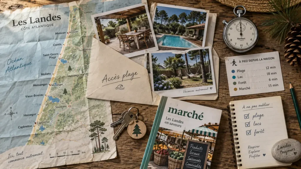 Locations maisons vacances Landes : accès plage