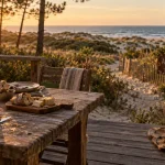 Maison vacances landes bord de mer : plage et pinède, vue océan