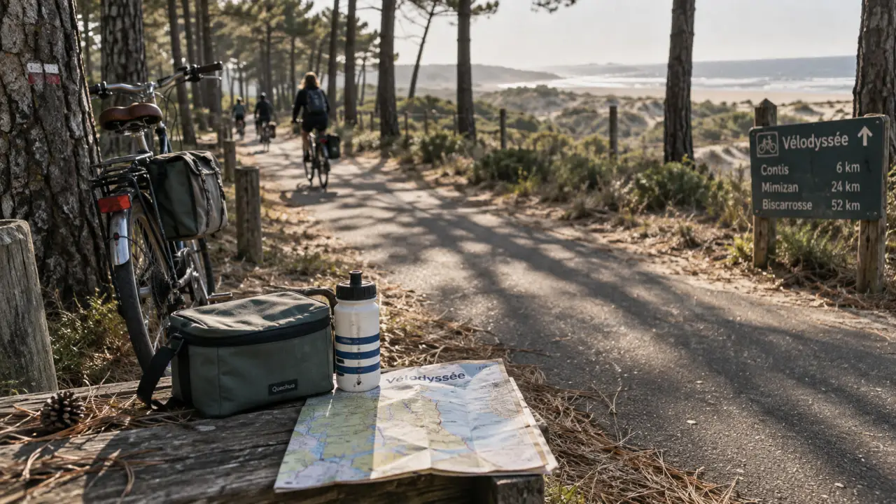 Que faire dans les Landes : vélo sur la Vélodyssée entre pins et sable