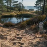 Randonnées landes 40 : sentier sableux dunes, étang et forêt de pins