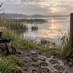 Villages à visiter autour de Dax : Marais d’Orx, roselière et sentier au bord de l’eau