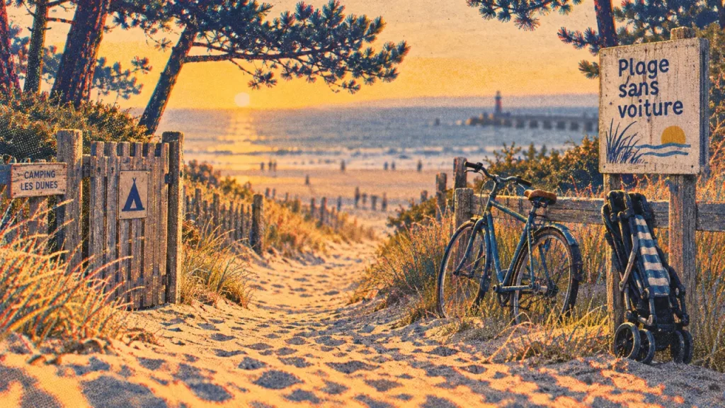 Camping dans les Landes en bord de mer : accès direct ou navette, le choix qui change vos vacances