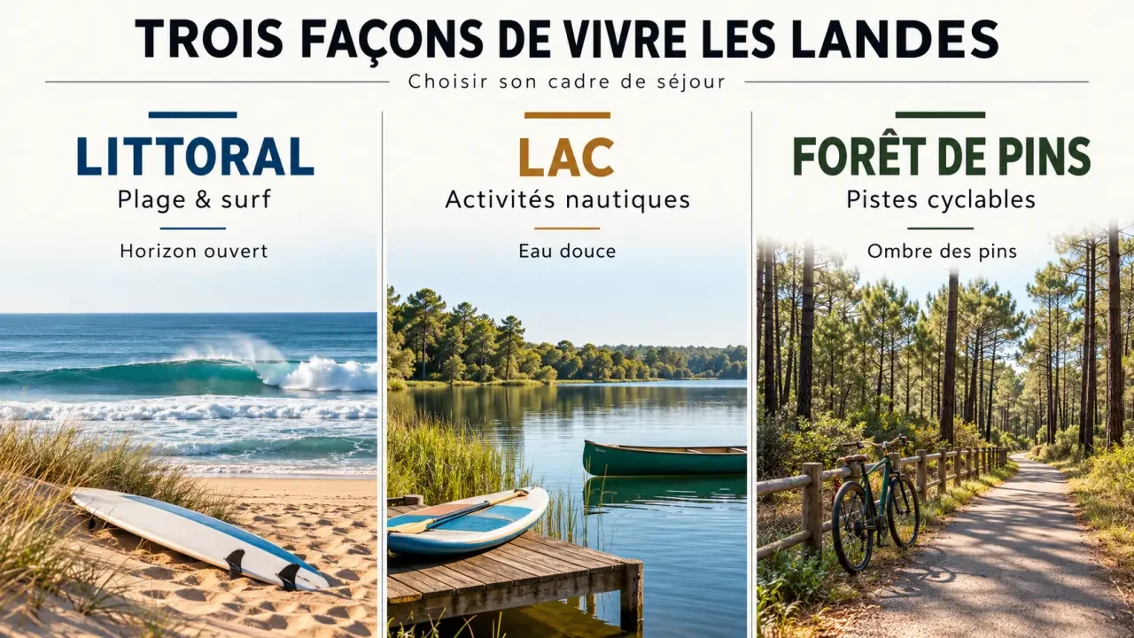Camping 5 étoiles Landes entre océan, lac et forêt