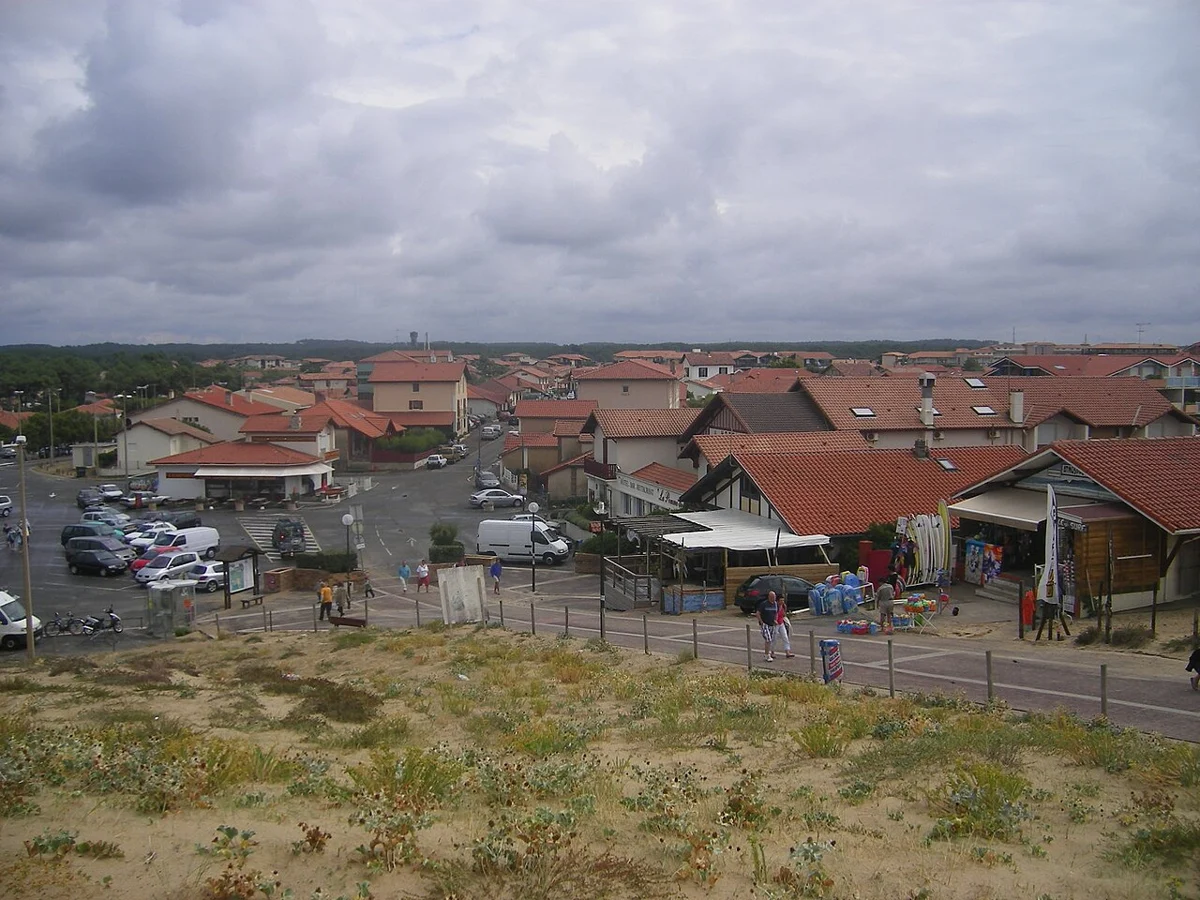 Vue de Vieux-Boucau depuis la dune