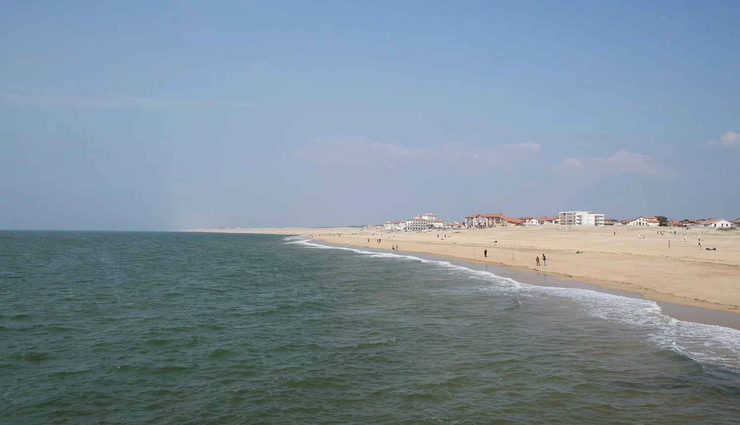 Le littoral d’Hossegor, illustration du paysage océanique de la Centrale.